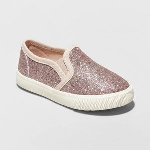 3/20 Baby NWT rose Gold Glitter Sneakers size 6